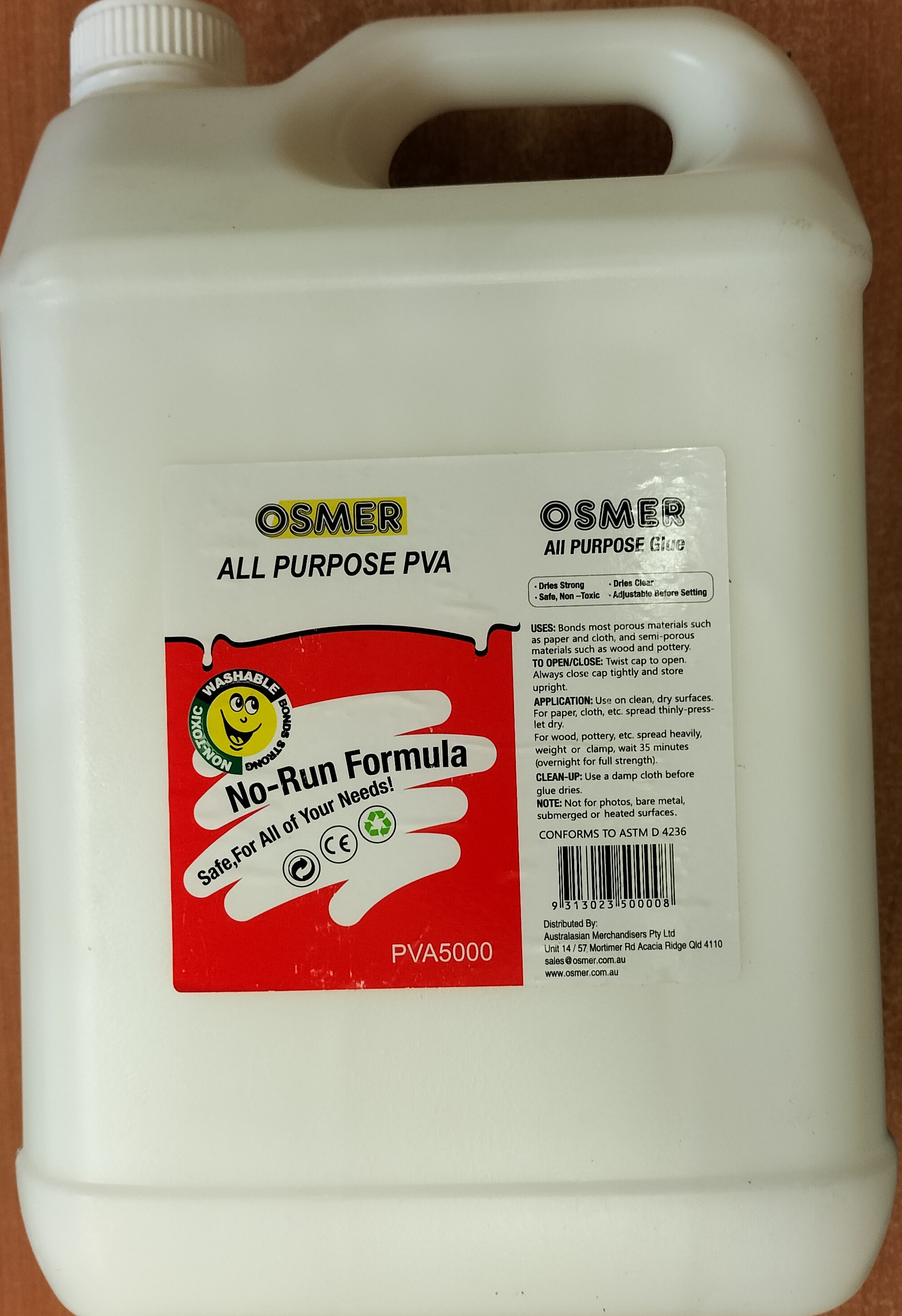 PVA Glue - Osmer White PVA Craft glue 5lt